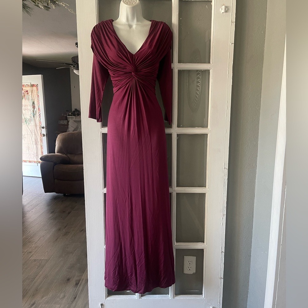 Tadashi Collection Elegant  Burgundy Dress